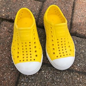 Bright Yellow Native Shoes Toddler size 8